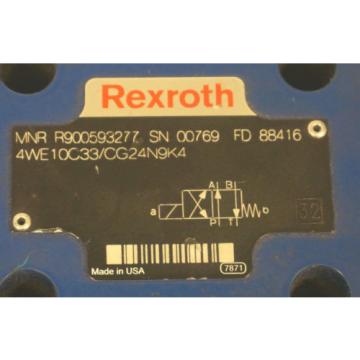 NEW REXROTH 4WE10C33/CG24N9K4 DIRECTIONAL CONTROL VALVE R900593277