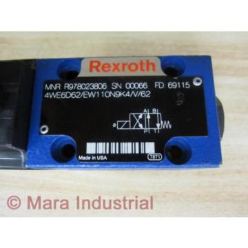 Rexroth Bosch R987023806 Valve 4WE6D62/EW110N9K4/V/62 - New No Box