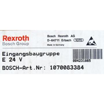 BOSCH Rexroth E 24V E24V Nr. 1070083384 Eingangsbaugruppe -unused/OVP-