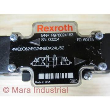 Rexroth Bosch R978024163 Valve 4WE6Q62/EG24N9DK24L/62 - New No Box