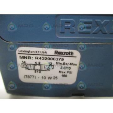 REXROTH R432006379 PNEUMATIC CERAM VALVE *NEW NO BOX*