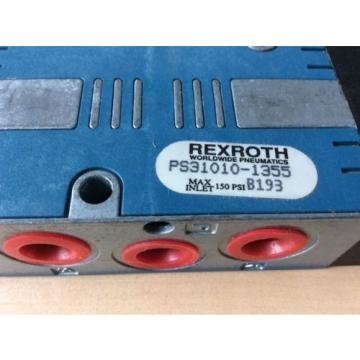 BOSCH REXROTH PS31010-1355 - PNEUMATIC VALVE 150PSI MAX INLET - New In Box!