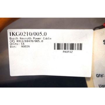 NEW BOSCH REXROTH IKG0210 / 005.0 POWER CABLE R911288470/005.0 IKG02100050