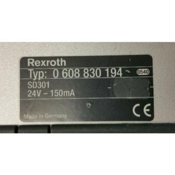 Bosch Rexroth SD 301 Panel 0 608 830 194 SD301 0608830194