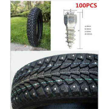 100Pcs Car/Truck/ATV Screw in Tire Stud Snow Spikes Racing Track Tire Ice Studs