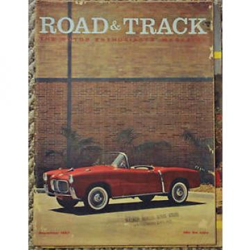 Road &amp; Track September 1957 ~ Lotus, Volvo PV 444 Road Test ~ Mercedes 540-K