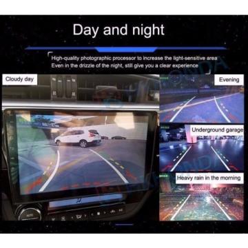4 LED color Car Dynamic Track Rear View Reverse CCD Camera tracking