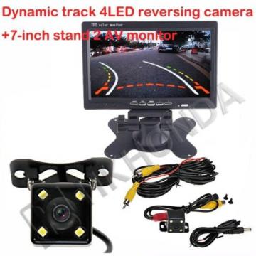 7&#034; inch AV TFT Screen + 4LED Car Track Dynamic Trajectory Rearview CCD Camera