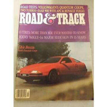 Road &amp; Track July 1982 - Ghia Breeza - Ford Futuristic Coupe - Volvo 760GLE