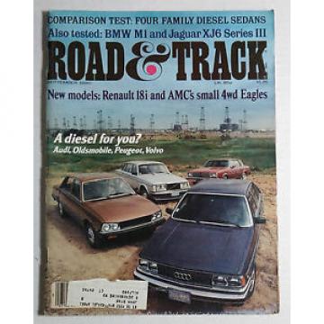 ROAD &amp; TRACK CAR MAGAZINE 1980 SEPTEMBER DIESEL AUDI VOLVO PEUGEOT OLDSMOBILE