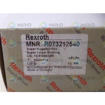 REXROTH R073212540 LINEAR BUSHING *NEW IN BOX*