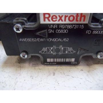 REXROTH 4WE6E62/EW110N9DAL/62 DIRECTION CONTROL VALVE *NEW NO BOX*