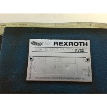 NEW OLD REXROTH ZDR 10 DA2-53/75Y V/12 HYDRAULIC PRESSURE REDUCING VALVE,BOXZA