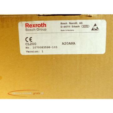 Bosch Rexroth SPS - CL 200 / A20ANA - 1070083598-103 &gt;ungebracuht&lt;