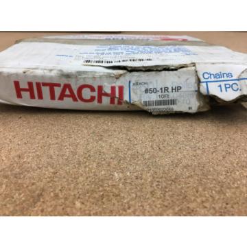 HITACHI 50-1R HP Hollow Pin Roller Chain Conveyor 10Ft With Connector Link New