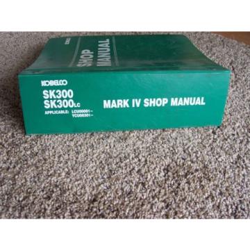 Kobelco SC300 SC300LC Excavator Mark IV YCU LCU Service Shop Repair Manual