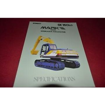 Kobelco SK 150LC Excavator Dealer&#039;s Brochure DCPA6