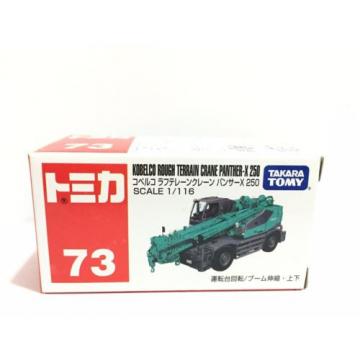 JAPAN TOMY TD TOMICA NO 73 KOBELCO ROUGH TERRAIN CRANE X250 VX392354 1/116