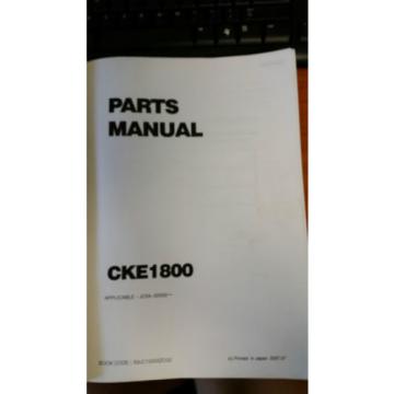 Kobelco Parts Manual CKE1800