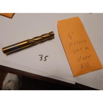 KOBELCO 1/2&#034; 4 Flute Single End Mill Unit #1