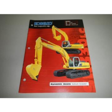 Kobelco SK330LC SK330-LC Hydraulic Excavator Specifications Brochure