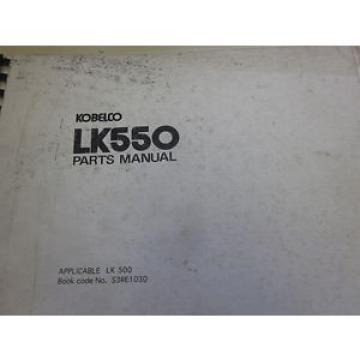 Kobelco LK550-II Wheel Loader Parts Manual