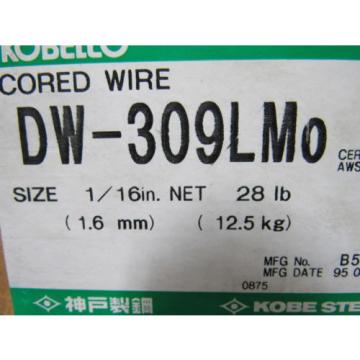 Kobelco DW-309LMO 1/16 Stainless Steel Flux-Core Welding Wire 28# Coil Lot of 11