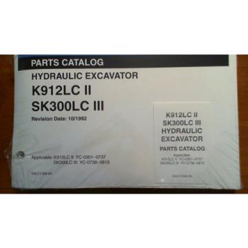 Kobelco K912LC II YC-0301-0737 SK300LC III YC-0738-0815 Excavator Parts Manual