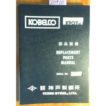 Kobelco K907LC-II S/N YQ-0565- Excavator Parts Manual S4YQ15032 3/89