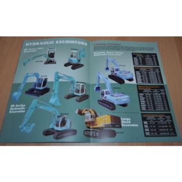 Kobelco Conscruction &amp; Mining Equipment Crane Excavator Brochure Prospekt