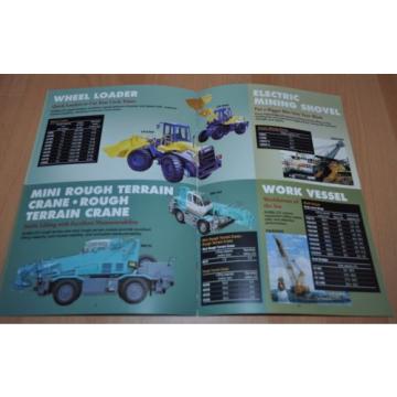 Kobelco Conscruction &amp; Mining Equipment Crane Excavator Brochure Prospekt