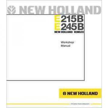 New Holland Kobelco E215B E245B Crawler Excavator Workshop Manual (0291)