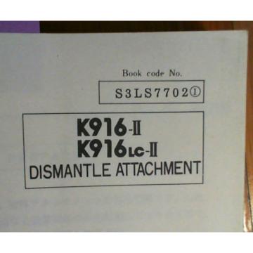Kobelco K916-II LS-0201- K916LC-II YS-0201- Dismantle Attachment Parts Manual 89
