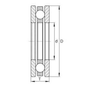 FAG cam roller ina Axial deep groove ball bearings - EW1-1/2