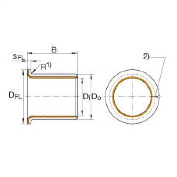 FAG bearing mcgill fc4 Flanged bushes - EGF35260-E40