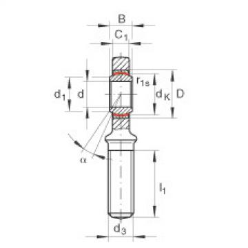 FAG ntn flange bearing dimensions Rod ends - GAL25-UK