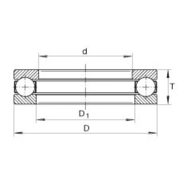 FAG ntn flange bearing dimensions Axial deep groove ball bearings - GT14