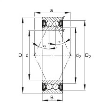FAG bearing table ntn for solidwork Angular contact ball bearings - 3005-B-2RZ-TVH