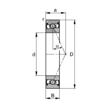 angular contact ball bearing installation HCS71909-E-T-P4S FAG