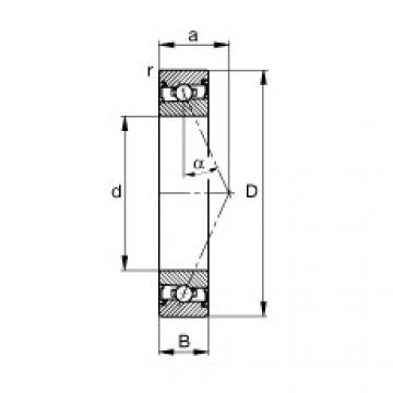 angular contact ball bearing installation HSS7028-E-T-P4S FAG