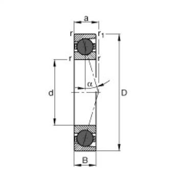 FAG ntn flange bearing dimensions Spindle bearings - HCB7040-C-T-P4S