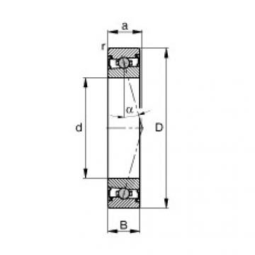 angular contact ball bearing installation HCS71921-C-T-P4S FAG