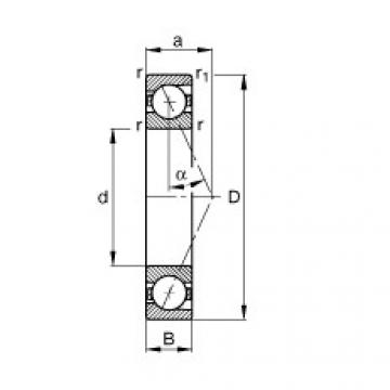 FAG wheel hub bearing unit timken for dodge ram 1500 2000 Spindle bearings - B7206-E-T-P4S