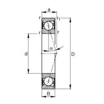 angular contact ball bearing installation B71911-C-2RSD-T-P4S FAG