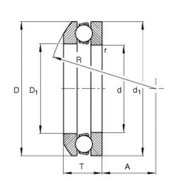 FAG nsk bearing series Axial deep groove ball bearings - 53317 + U317