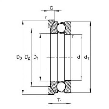 FAG cara menentukan ukuran bearing skf diameter luar 6212 Axial deep groove ball bearings - 53210 + U210