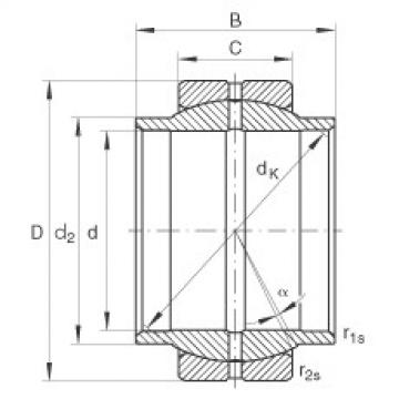 plain bushings bearings GE80-LO INA