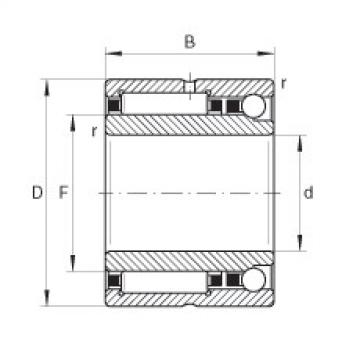 FAG bearing nachi precision 25tab 6u catalog Needle roller/angular contact ball bearings - NKIA5904-XL