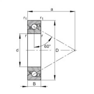 FAG skf bearing ge 20 c Axial angular contact ball bearings - 7602020-2RS-TVP