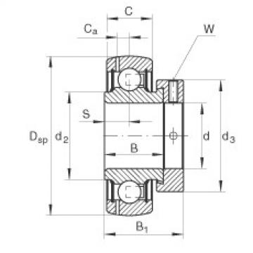 FAG bearing size chart nsk Radial insert ball bearings - GRAE60-XL-NPP-B-FA125